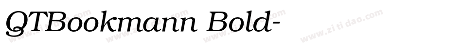 QTBookmann Bold字体转换
